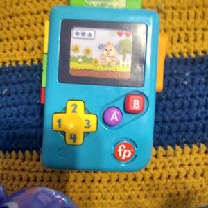 Fisher-Price Blue Toy Game Console